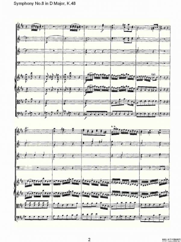 Symphony No.8 in D Major, K.48（D大调第八交响曲K.48）