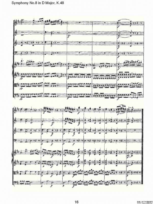 Symphony No.8 in D Major, K.48（D大调第八交响曲K.48）