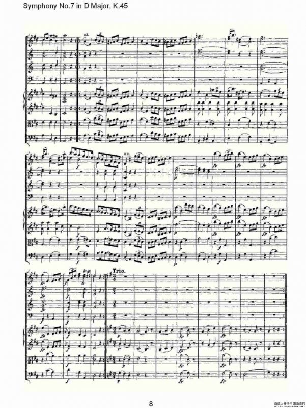 Symphony No.7 in D Major, K.45（D大调第七交响曲K.45）