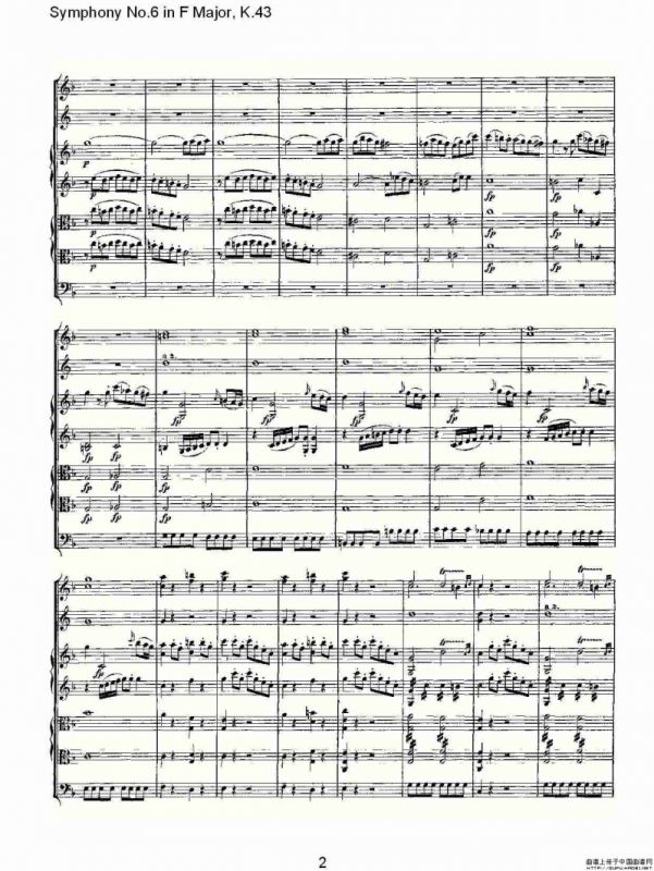 Symphony No.6 in F Major, K.43（F大调第六交响曲K.43）