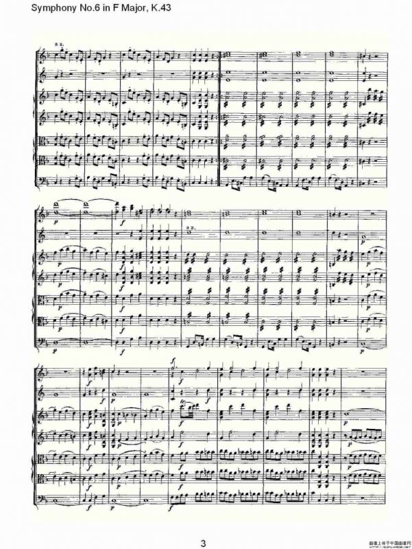 Symphony No.6 in F Major, K.43（F大调第六交响曲K.43）