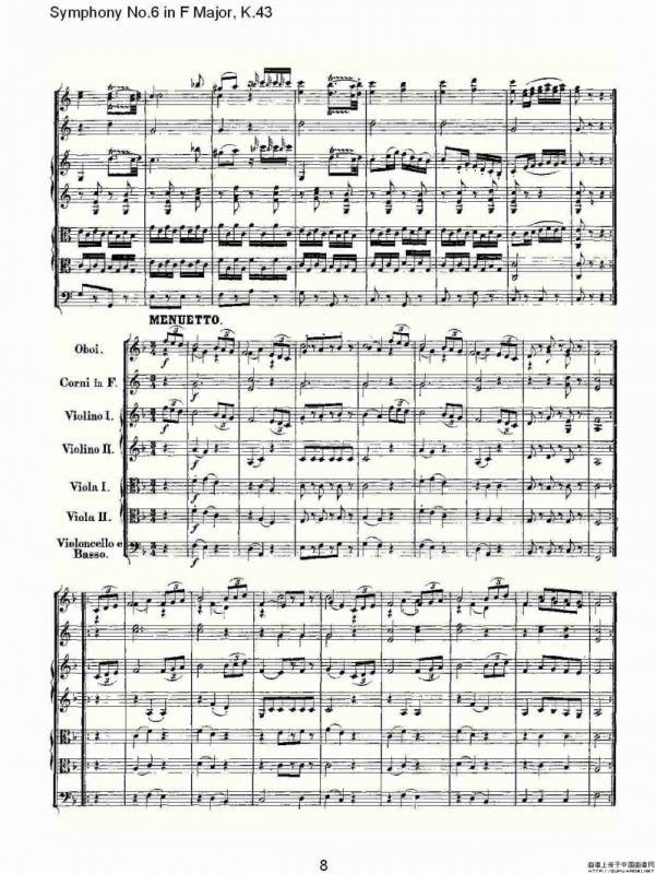 Symphony No.6 in F Major, K.43（F大调第六交响曲K.43）