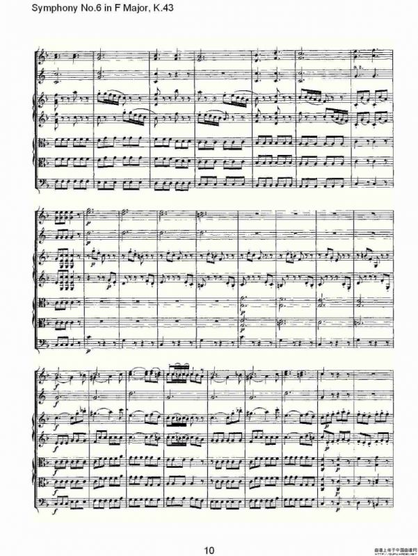 Symphony No.6 in F Major, K.43（F大调第六交响曲K.43）