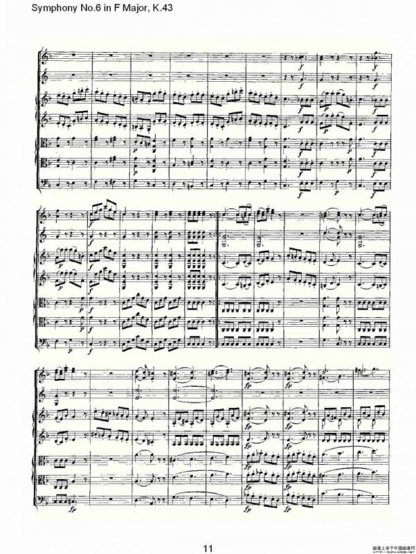 Symphony No.6 in F Major, K.43（F大调第六交响曲K.43）