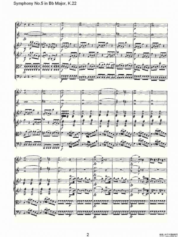 Symphony No.5 in Bb Major, K.22（Bb大调第五交响曲K.22）
