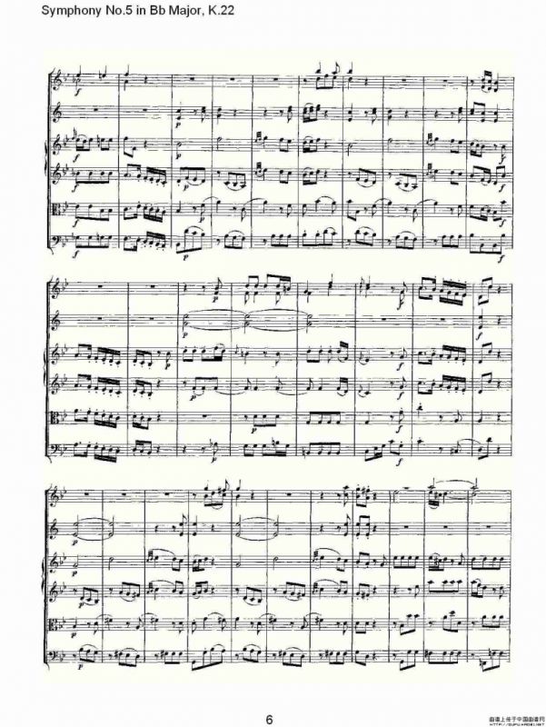 Symphony No.5 in Bb Major, K.22（Bb大调第五交响曲K.22）