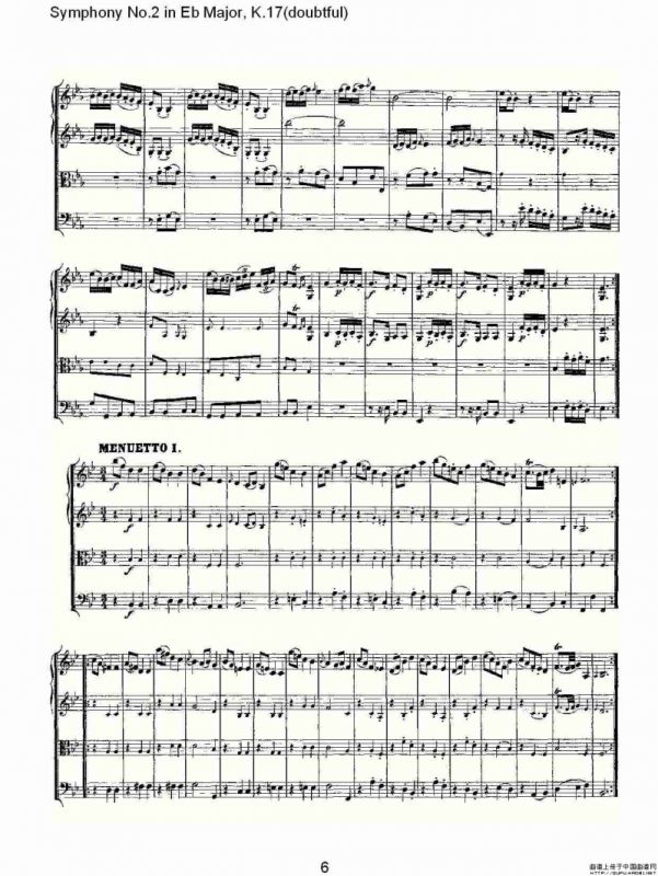 Symphony No.2 in Bb Major（doubtful))，K.1）