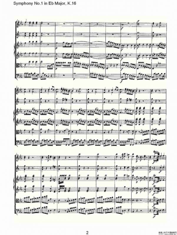 Symphony No.1 in Eb Major，K.16（Eb大调第一交响曲K.16）