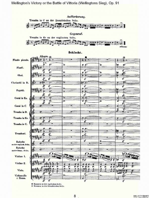 Wellingtons Sieg（ Op.91 第一乐章（一））
