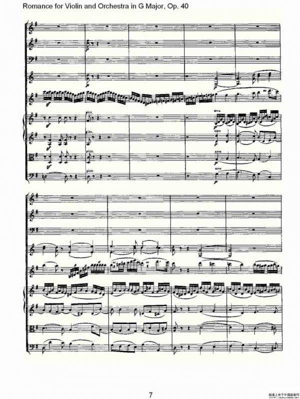 G小调小提琴与管弦乐罗曼曲Op.40