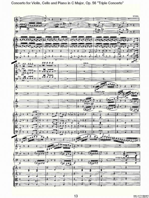 C大调大提琴与钢琴协奏曲 Op.56第三乐章（一）