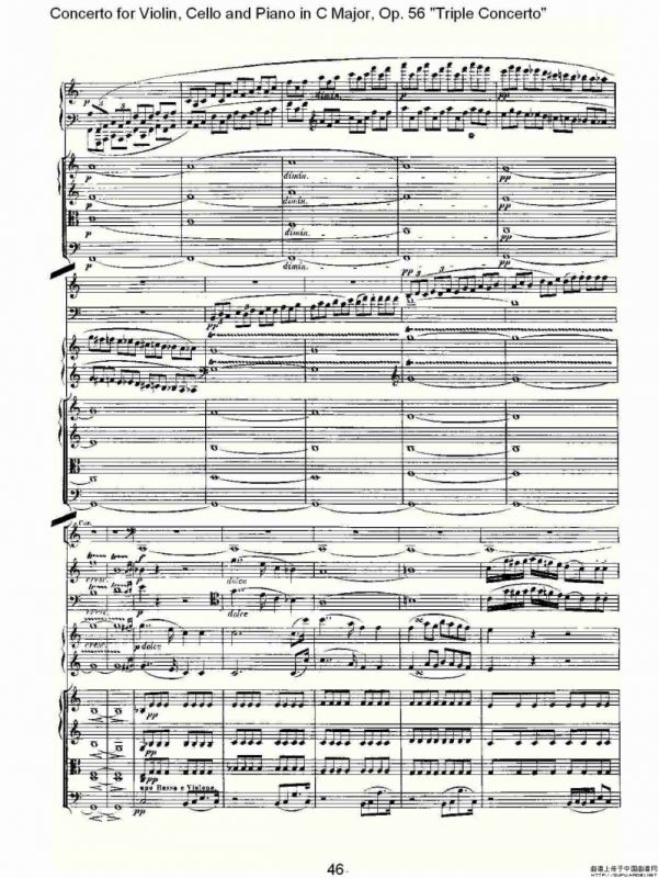 C大调大提琴与钢琴协奏曲Op.56第一（二）