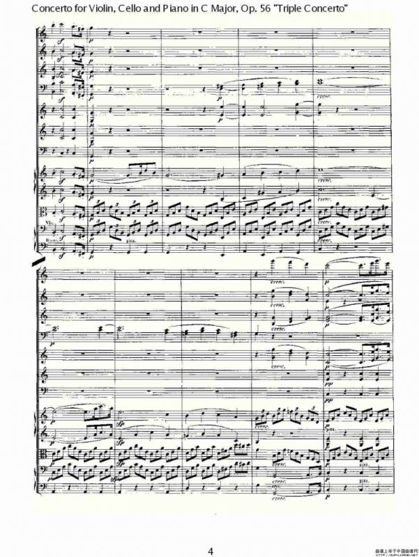 C大调大提琴与钢琴协奏曲 Op.56第一乐章（一）