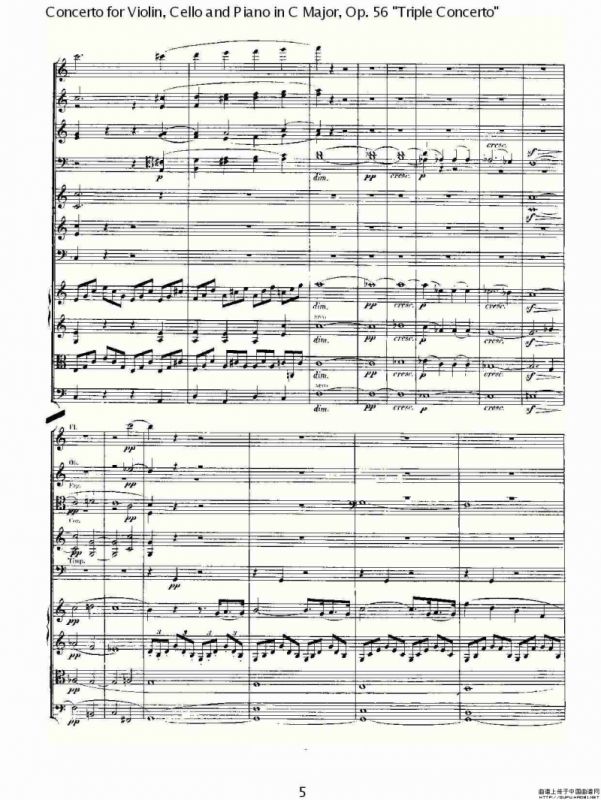 C大调大提琴与钢琴协奏曲 Op.56第一乐章（一）