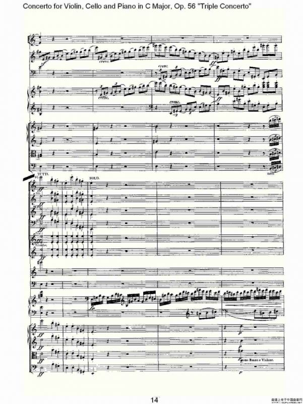 C大调大提琴与钢琴协奏曲 Op.56第一乐章（一）