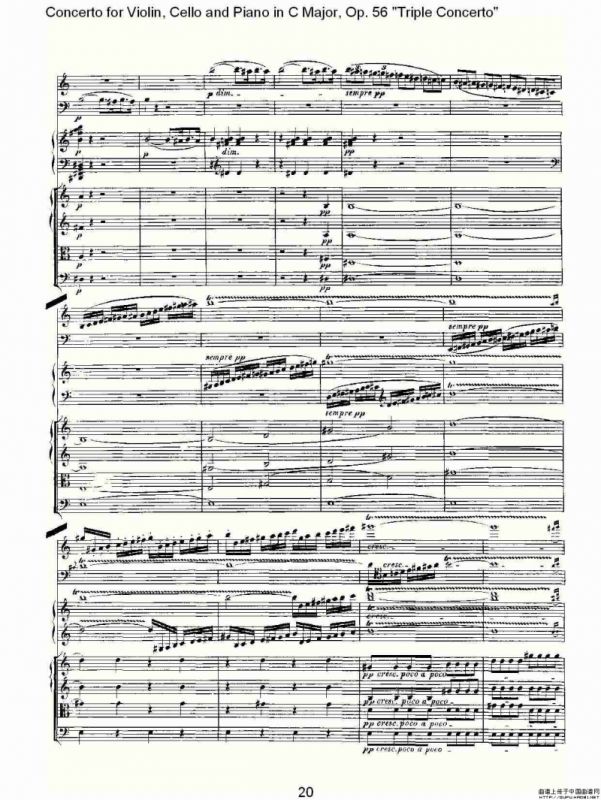 C大调大提琴与钢琴协奏曲 Op.56第一乐章（一）