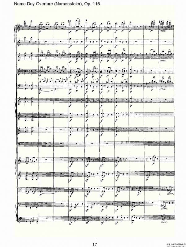 Name Day Overture（Namensfeier)，Op.11）