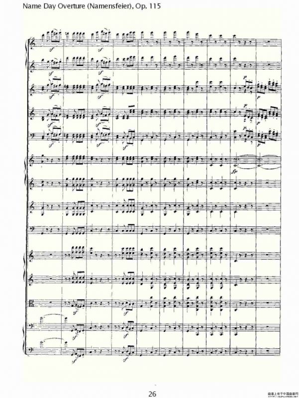 Name Day Overture（Namensfeier)，Op.11）