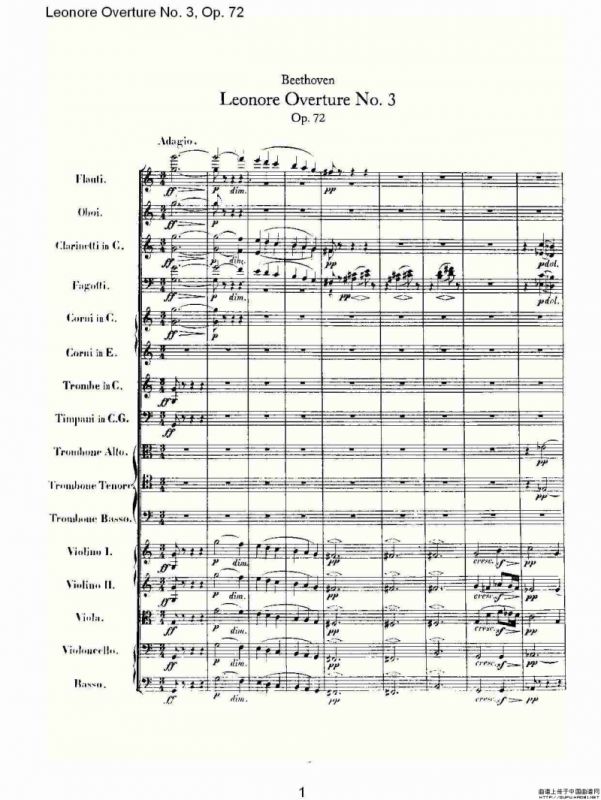 Leonore Overture No. 3, Op. 72（一）