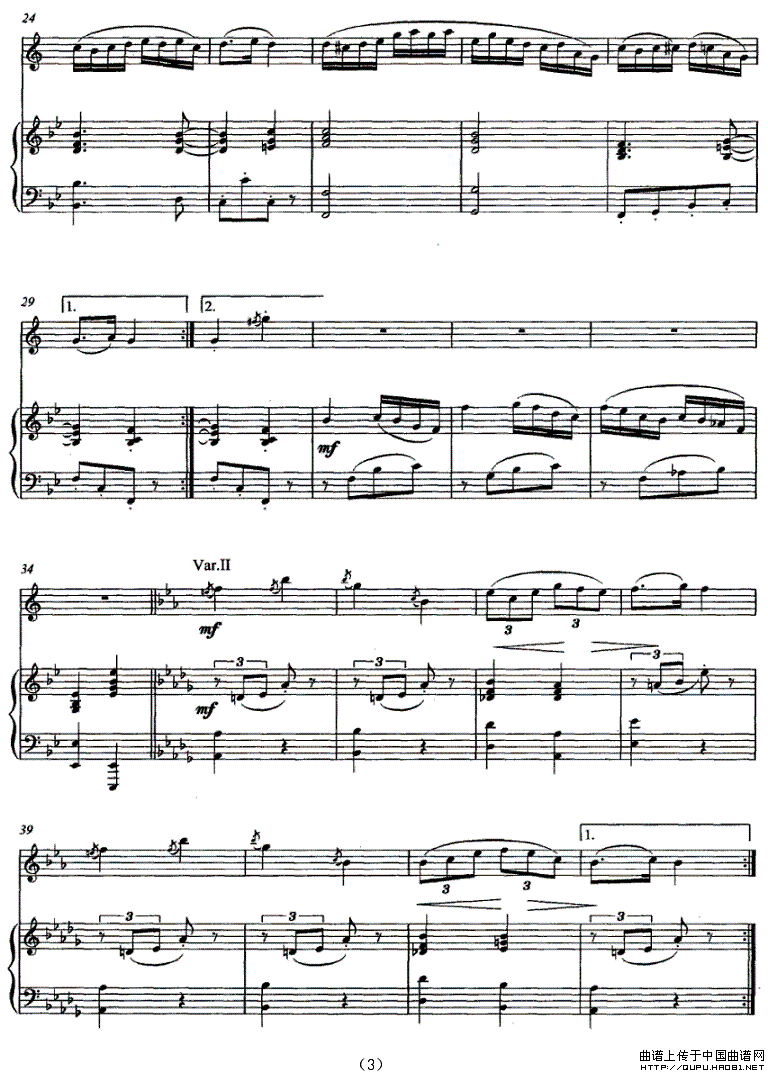 引子、主题与变奏（单簧管独奏）