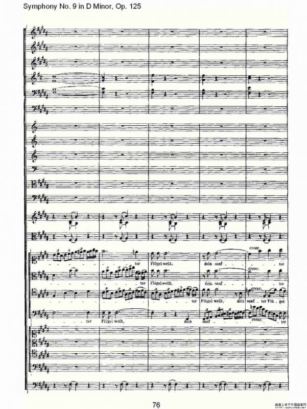D小调第九交响曲 Op.125第四乐章（三）