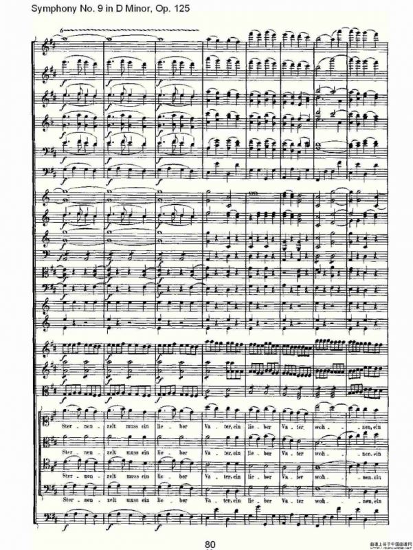 D小调第九交响曲 Op.125第四乐章（三）