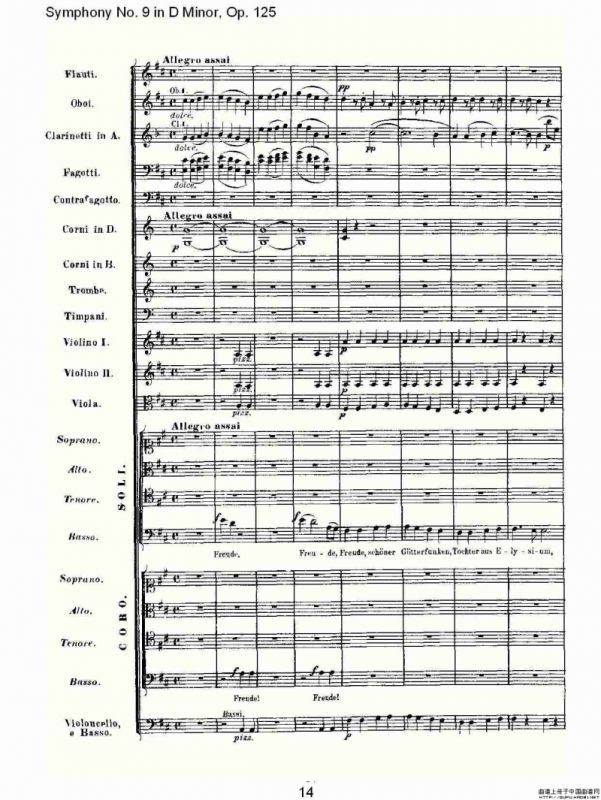 D小调第九交响曲 Op.125第四乐章（一）