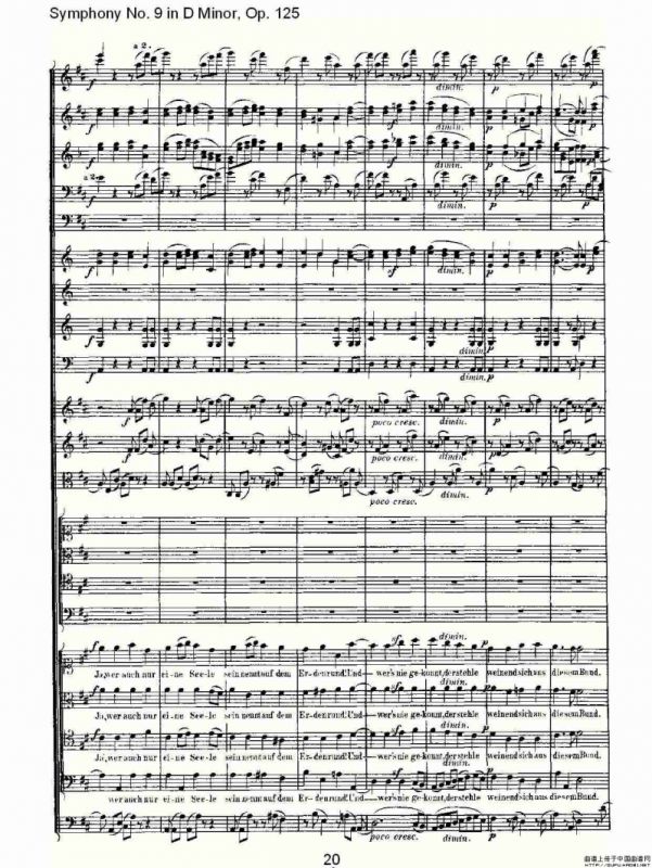 D小调第九交响曲 Op.125第四乐章（一）