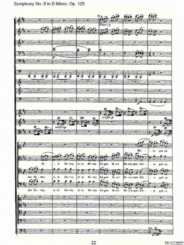 D小调第九交响曲 Op.125第四乐章（一）