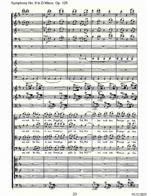 D小调第九交响曲 Op.125第四乐章（一）