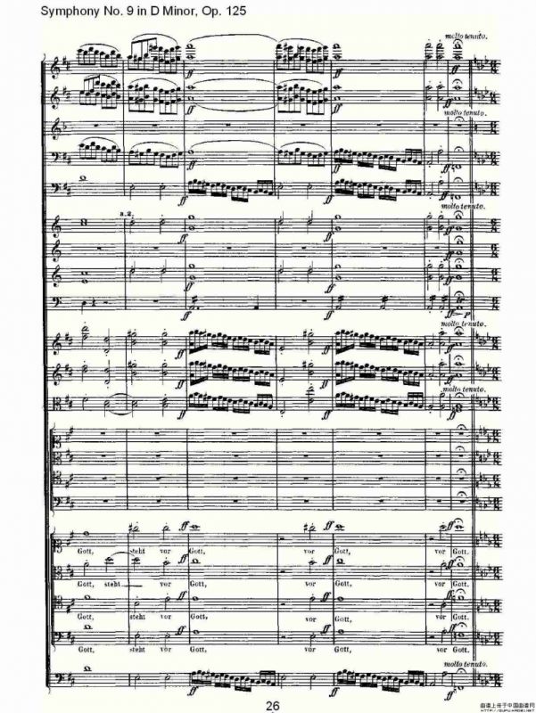 D小调第九交响曲 Op.125第四乐章（一）