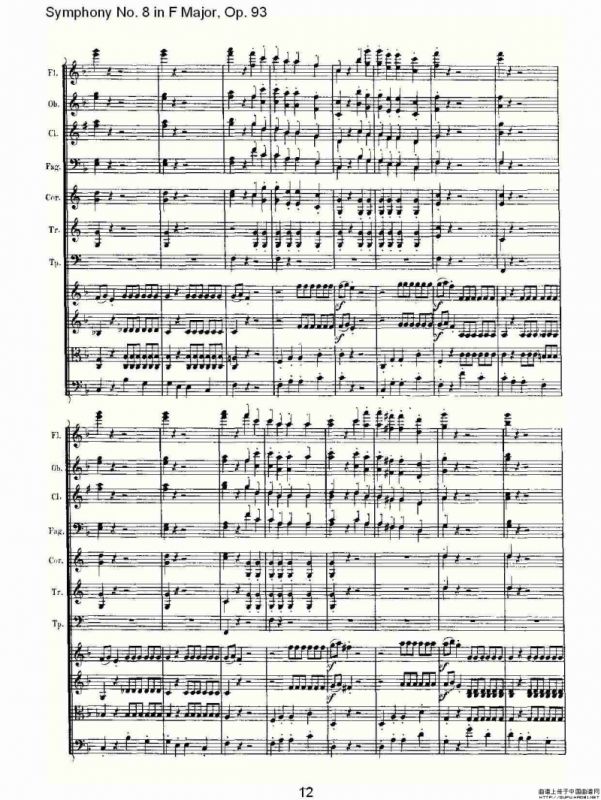 F大调第八交响曲 Op.93第四乐章