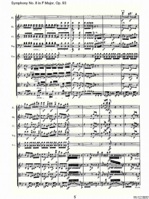 F大调第八交响曲 Op.93第二乐章