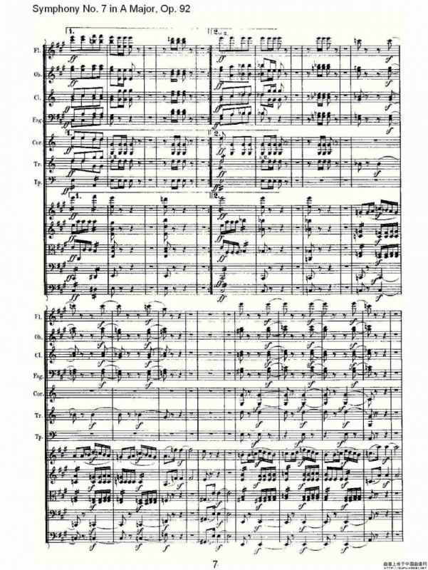 A大调第七交响曲 Op.92第四乐章