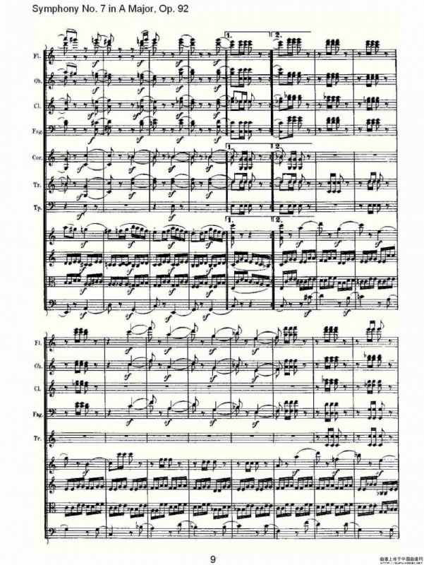 A大调第七交响曲 Op.92第四乐章