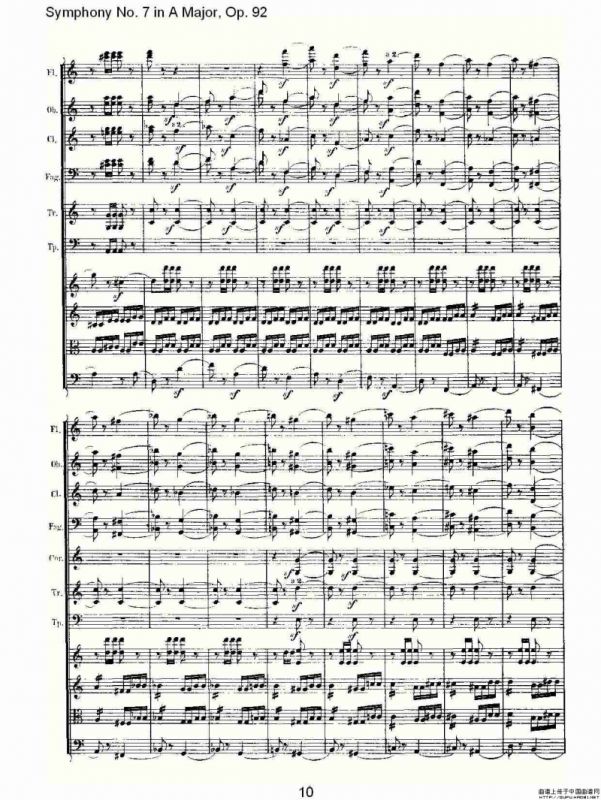 A大调第七交响曲 Op.92第四乐章