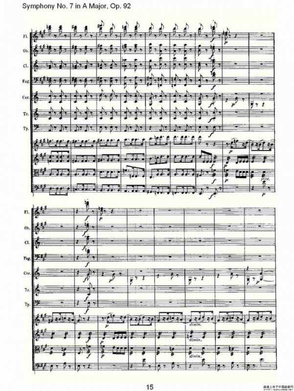 A大调第七交响曲 Op.92第四乐章