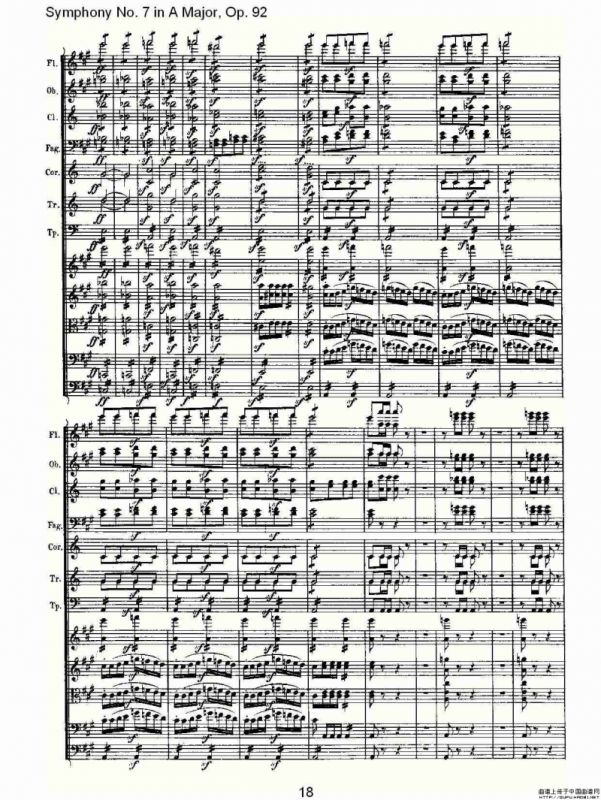 A大调第七交响曲 Op.92第四乐章