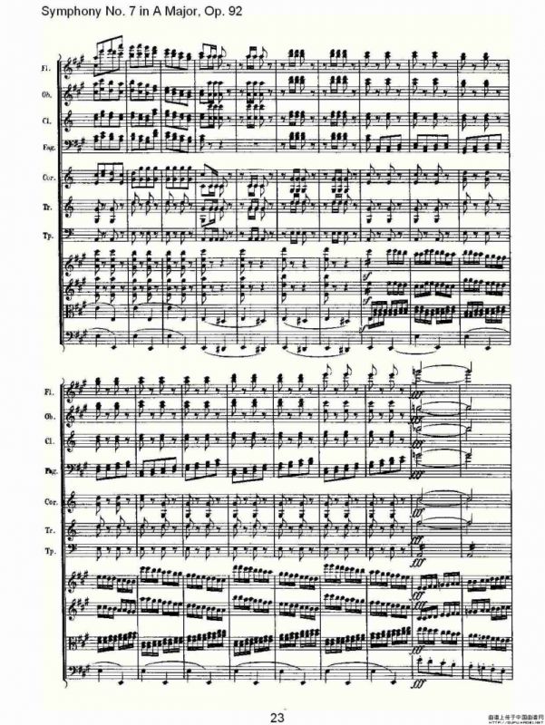 A大调第七交响曲 Op.92第四乐章