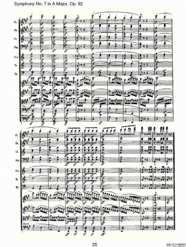 A大调第七交响曲 Op.92第四乐章