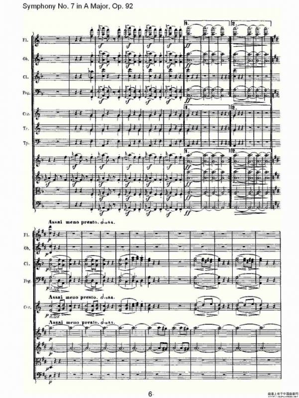 A大调第七交响曲 Op.92第三乐章