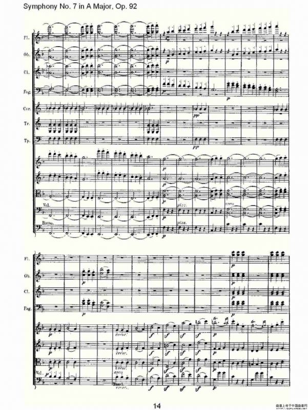 A大调第七交响曲 Op.92第三乐章