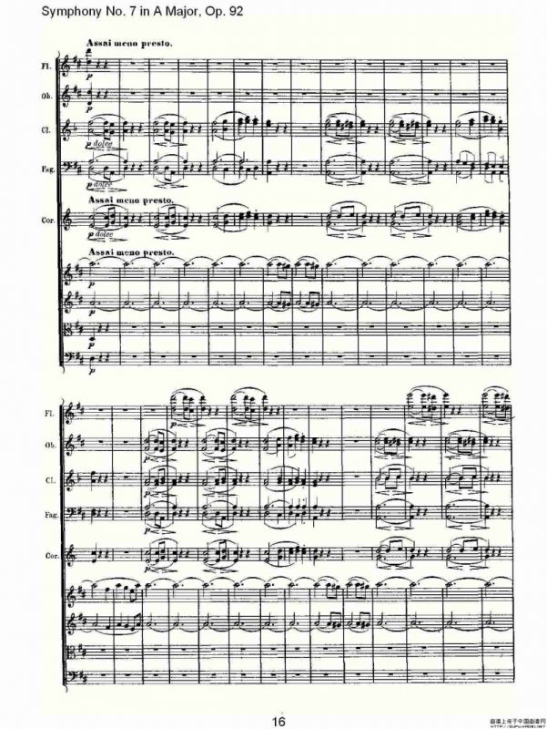 A大调第七交响曲 Op.92第三乐章