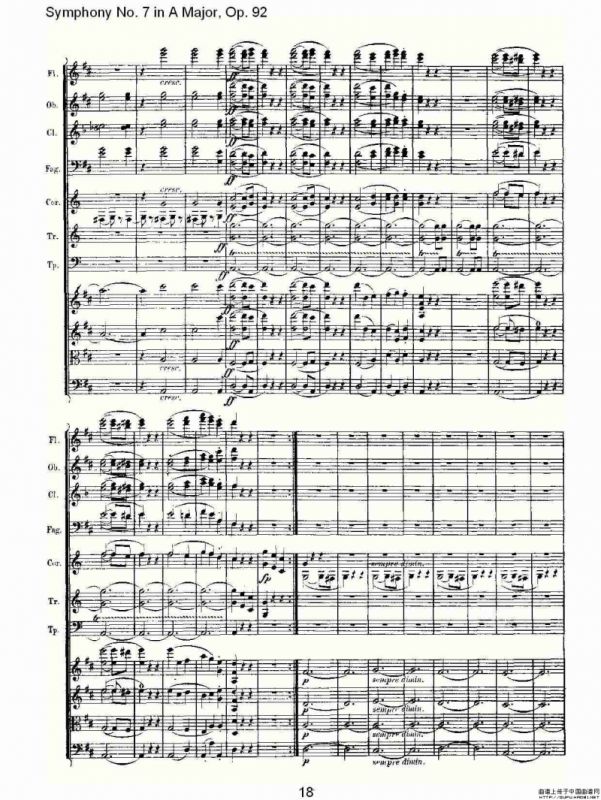 A大调第七交响曲 Op.92第三乐章