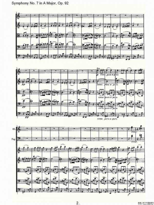 A大调第七交响曲 Op.92第二乐章