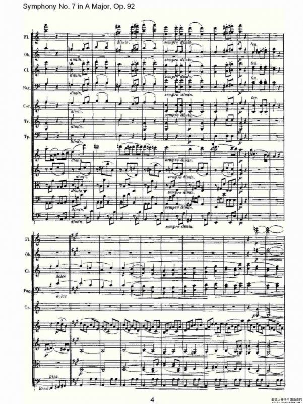 A大调第七交响曲 Op.92第二乐章