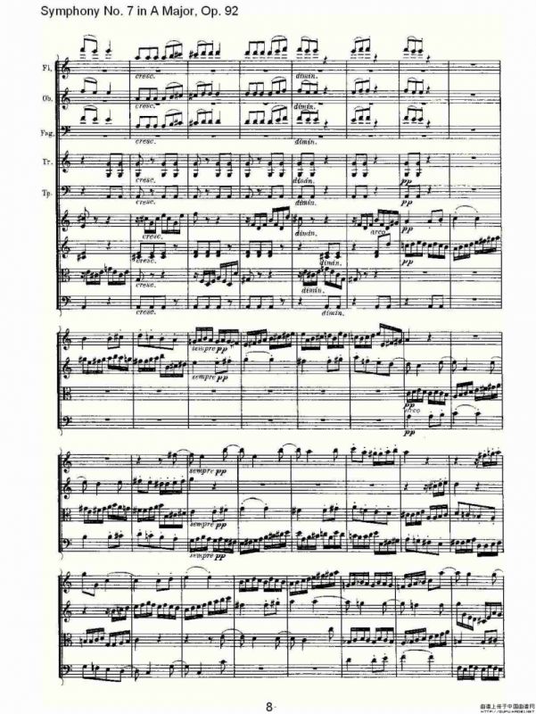 A大调第七交响曲 Op.92第二乐章