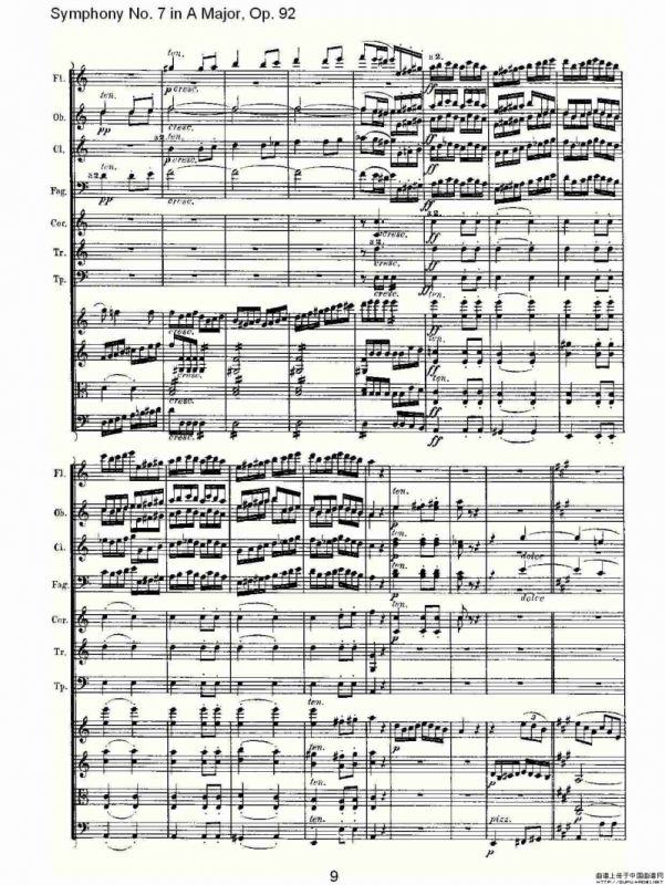 A大调第七交响曲 Op.92第二乐章