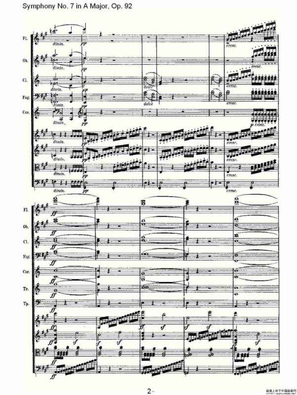 A大调第七交响曲 Op.92第一乐章