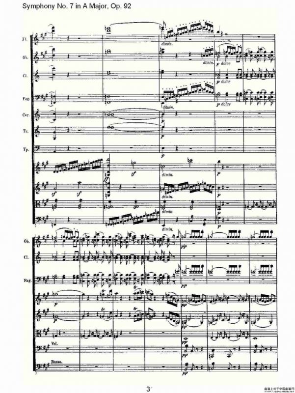 A大调第七交响曲 Op.92第一乐章